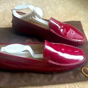 Tod’s red loafers